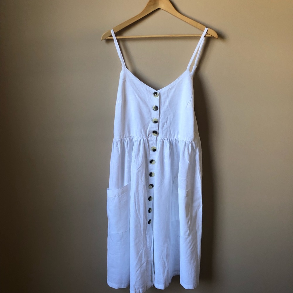 Button Front Dress - Picture 2 of 7